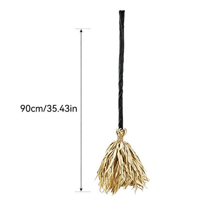 LED Glowing Musical Witch Broom – Motion-Activated Halloween Decor